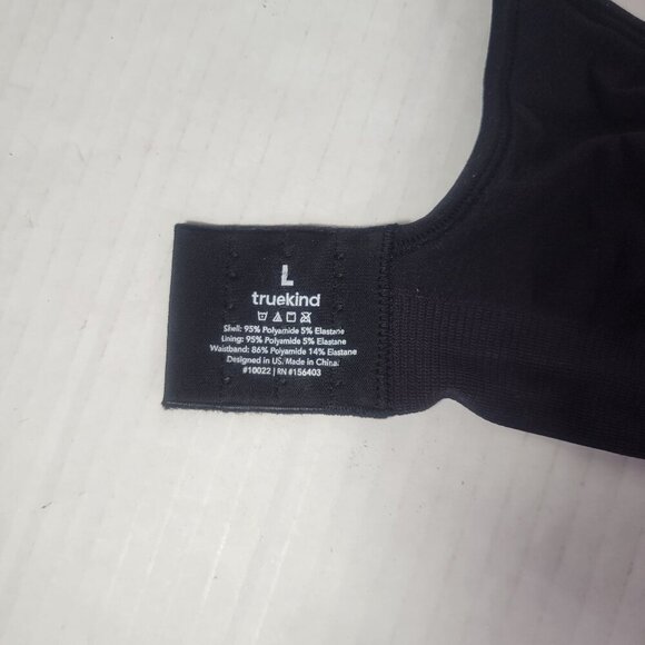 Truekind Black Daily Comfort Wire Free Shaper Bra #10022 Size L - Picture 4 of 4
